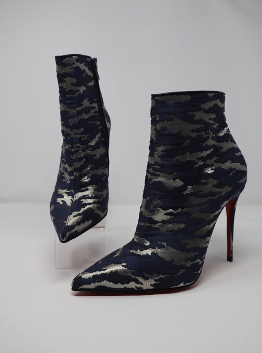 Christian Louboutin So Kate Camo Red Sole Booties