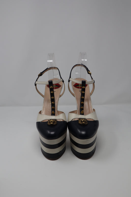 Gucci Angel Studded Platform Pump