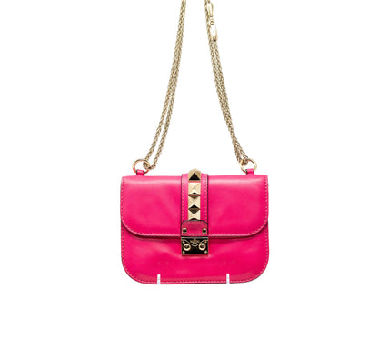 Valentino Leather Rockstud Shoulder Bag