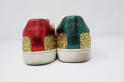 Gucci Glitter Web Ace Sneakers