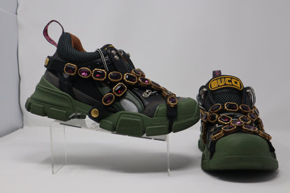 Gucci Leather Colorblock Pattern Chunky Sneakers