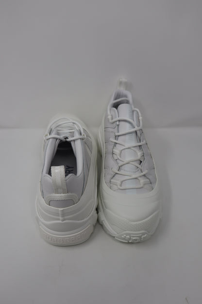 Burberry White Leather Arthur Sneakers