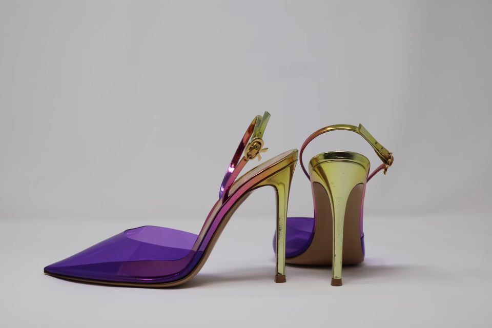 Gianvito Rossi Ribbon D'Orsay 105mm Pumps