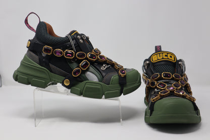 Gucci Leather Colorblock Pattern Chunky Sneakers