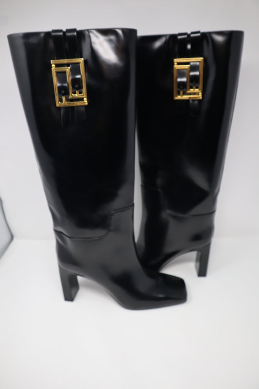 Versace Knee-High Meander Boots