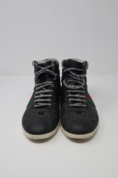 Gucci Leather Printed Sneakers