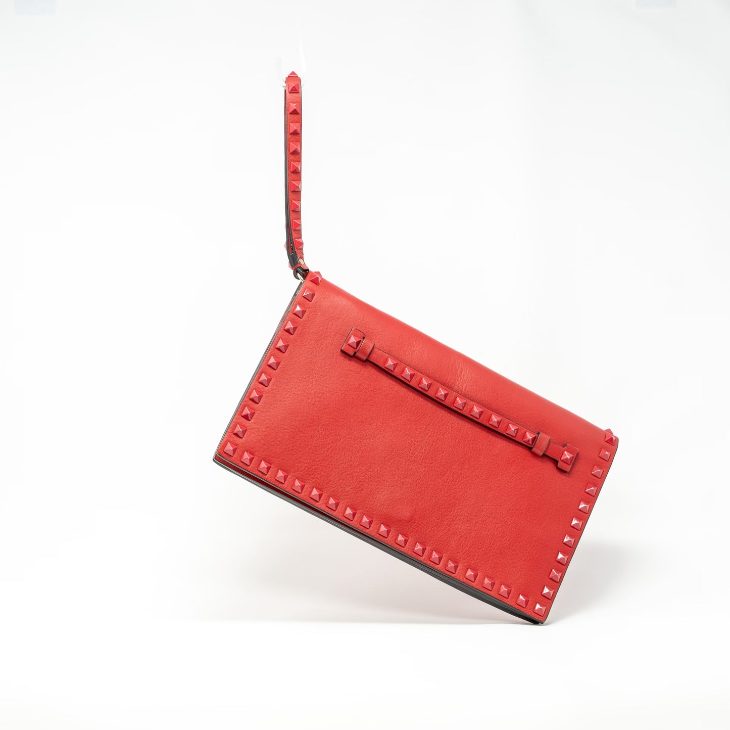 Valentino Rockstud Leather Clutch Bag