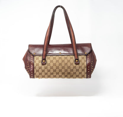 Gucci GG Canvas Bamboo Bullet Bag